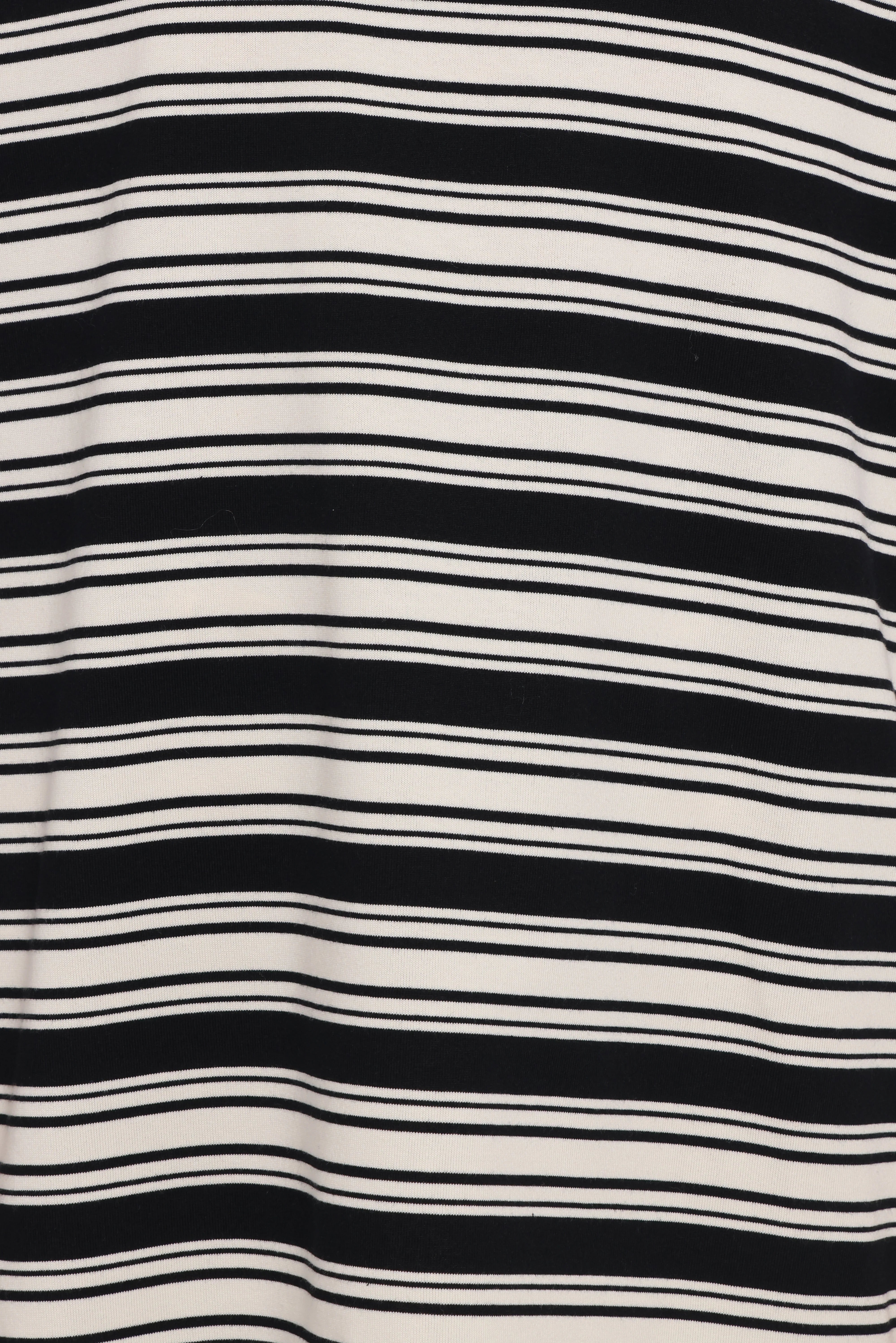 Zestora Tee Black Ivory Stripe