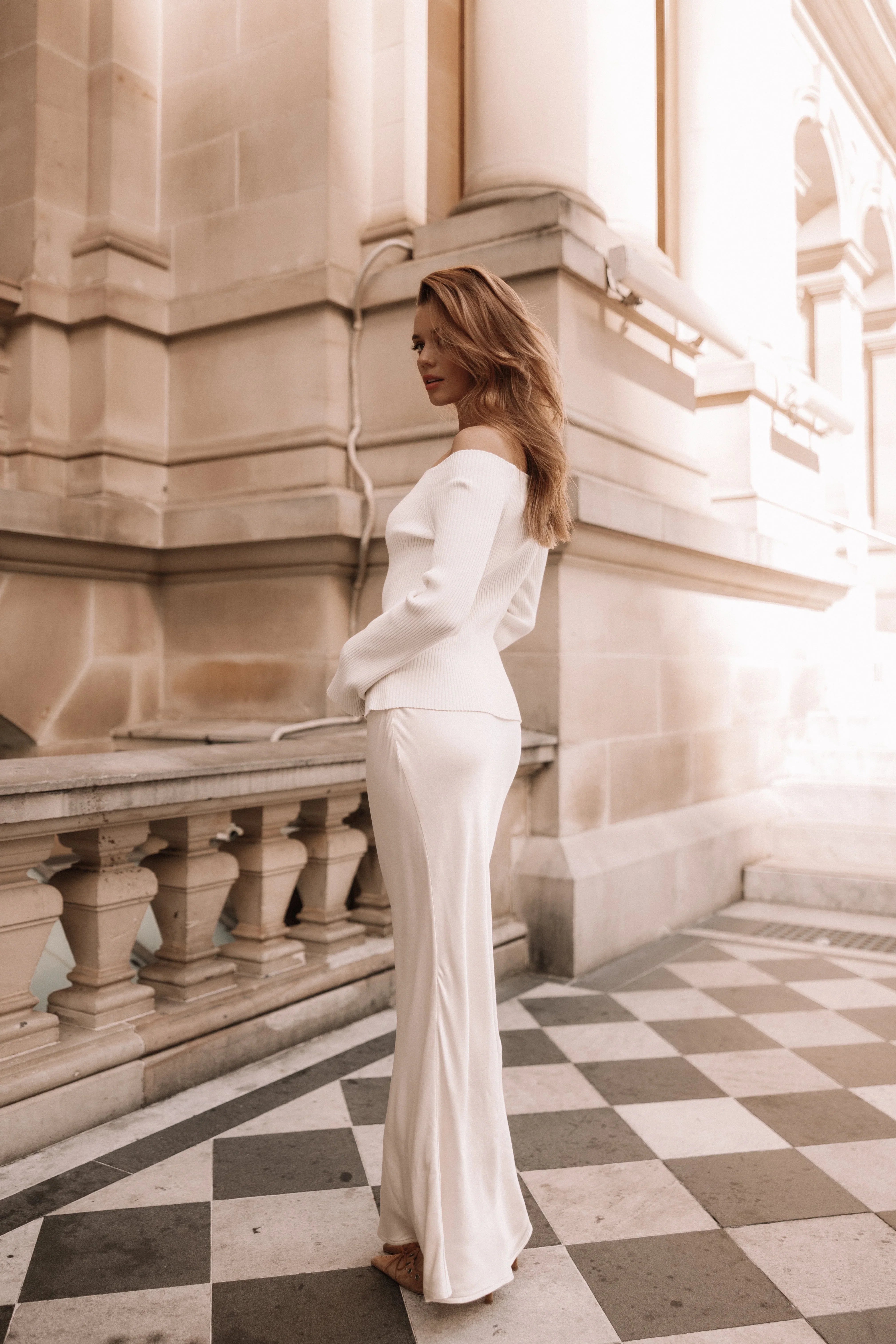 Negin Midi Skirt Cream