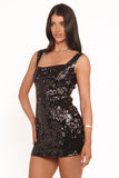 Awhina Mini Dress Brown Sequin