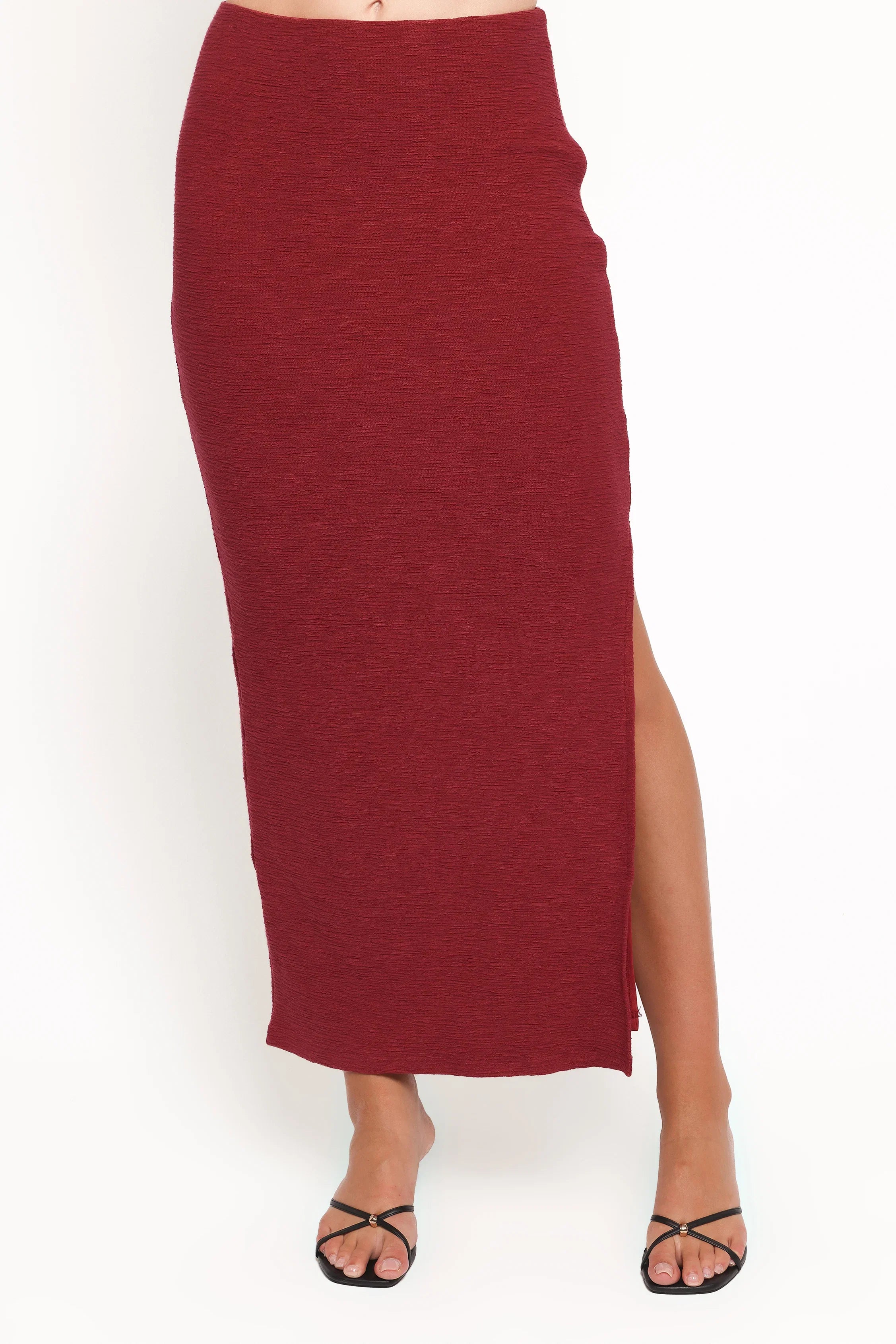 Beatrice Maxi Skirt Set Berry
