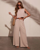 Carissa Pleated Linen Trousers