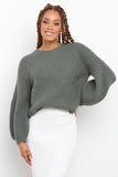 London Knit Sweater Emerald