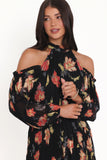 Hillary Romper Black Floral