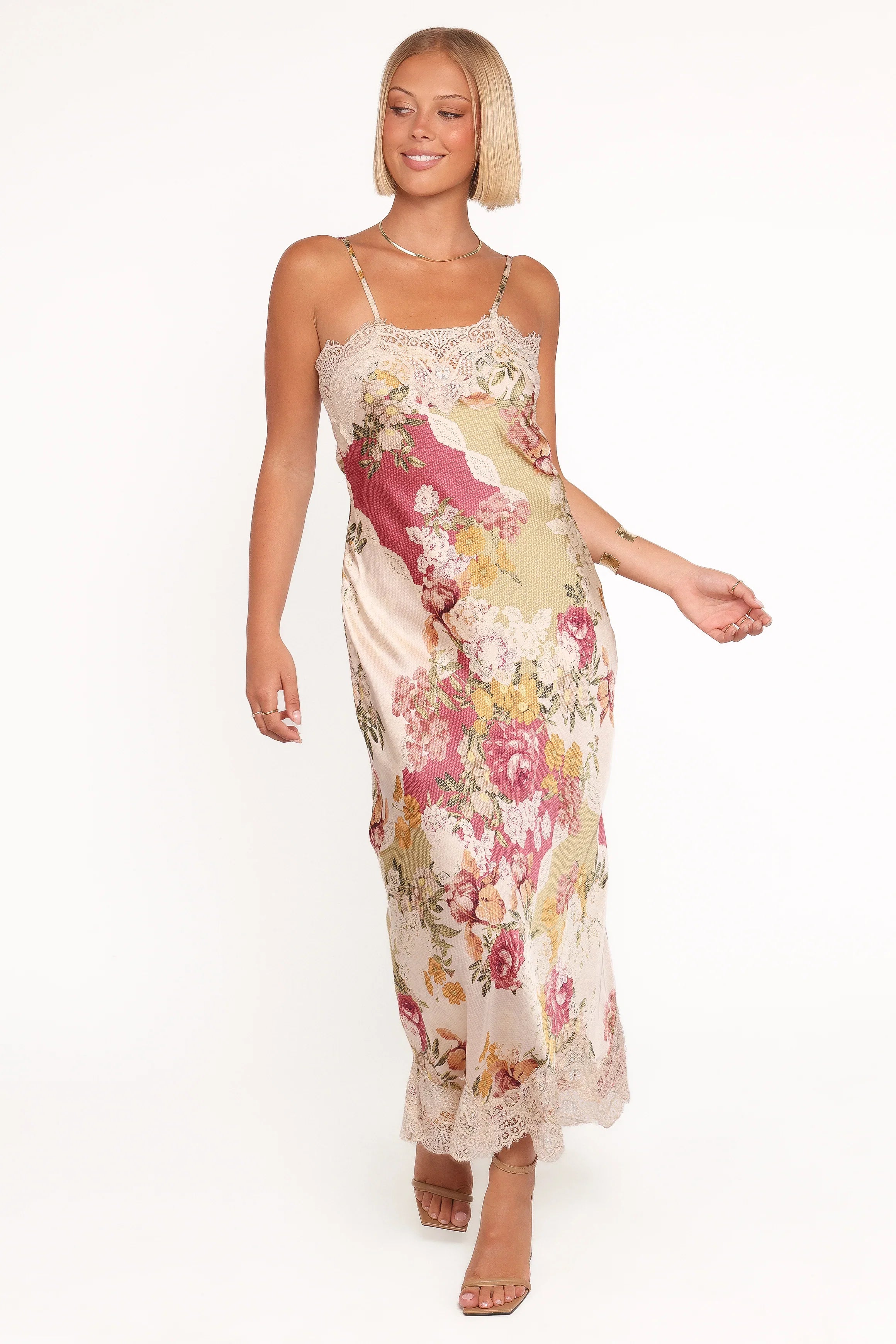 Laken Maxi Dress Patchwork Floral
