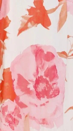 Chase Off Shoulder Maxi Dress Pink Floral