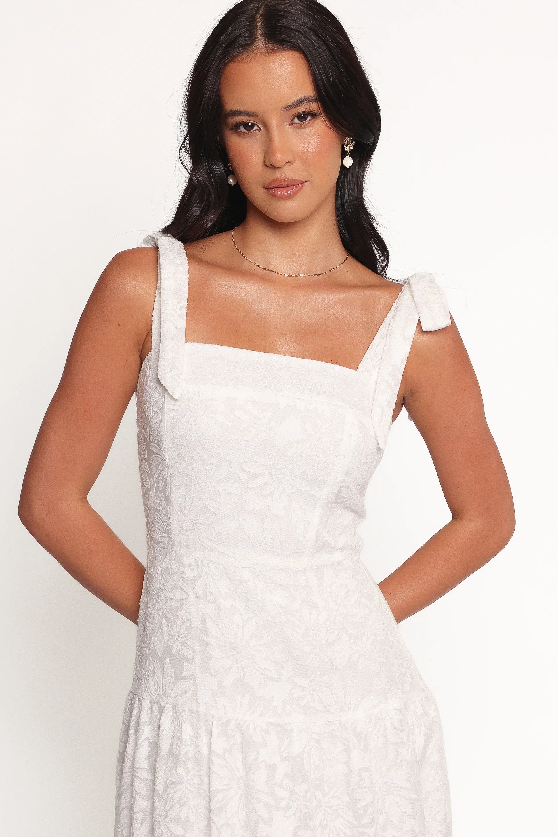 Lavinia Maxi Dress White Floral