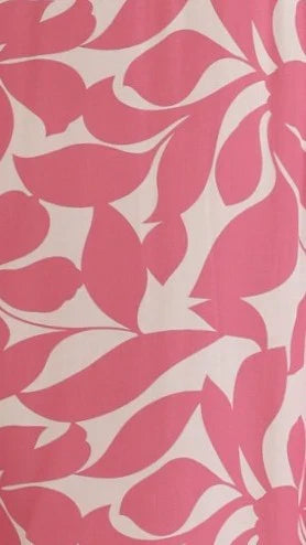 Seraphina Midi Dress Fuchsia White Print