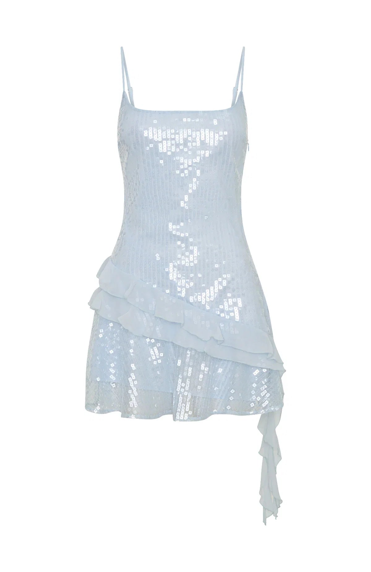 Supernova Sequin Mini Dress Ice Blue