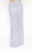 Jennings Lace Maxi Skirt Blue Sequin