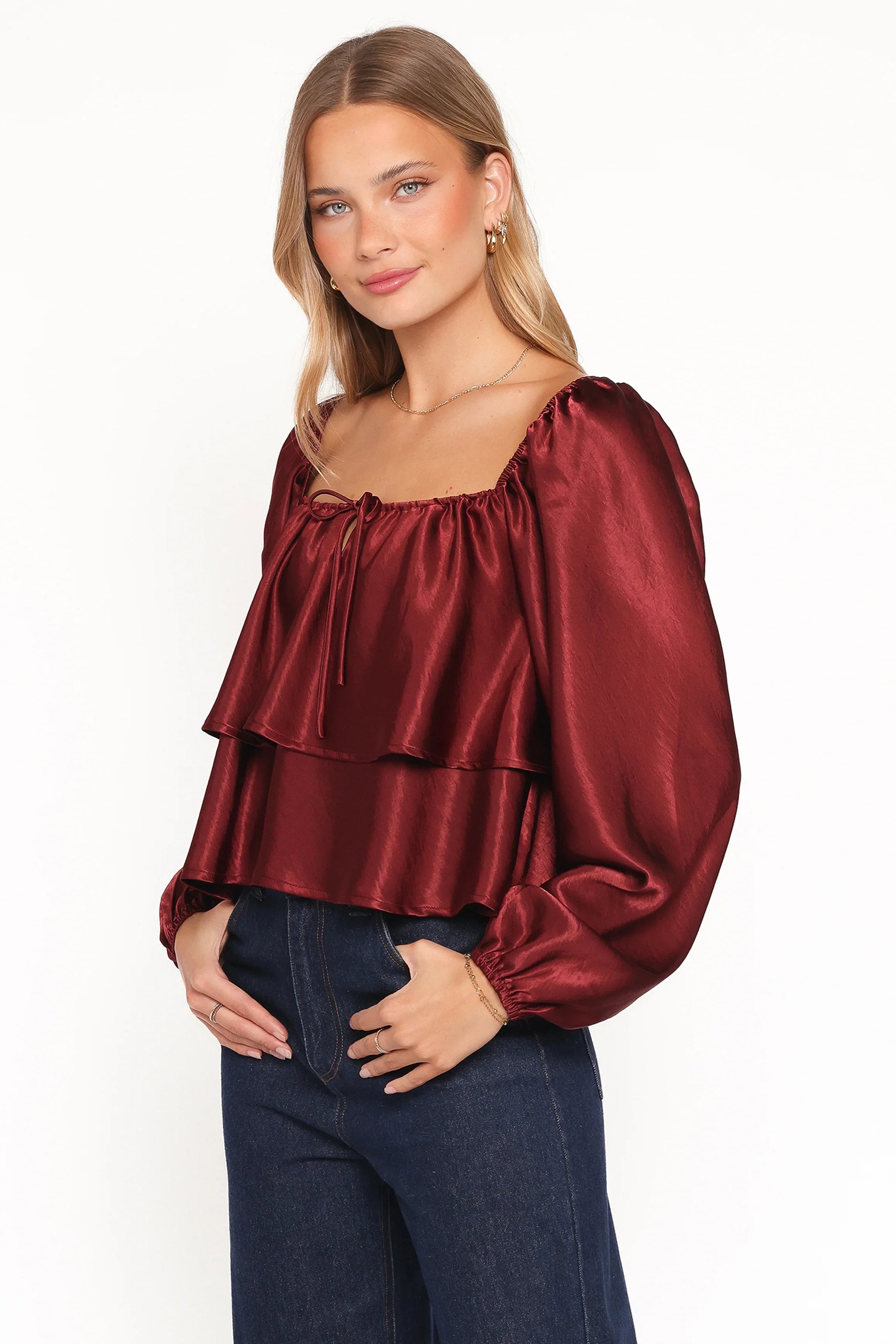 Janina Blouse Wine