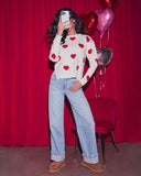 Lovers Lane Graphic Heart Sweater