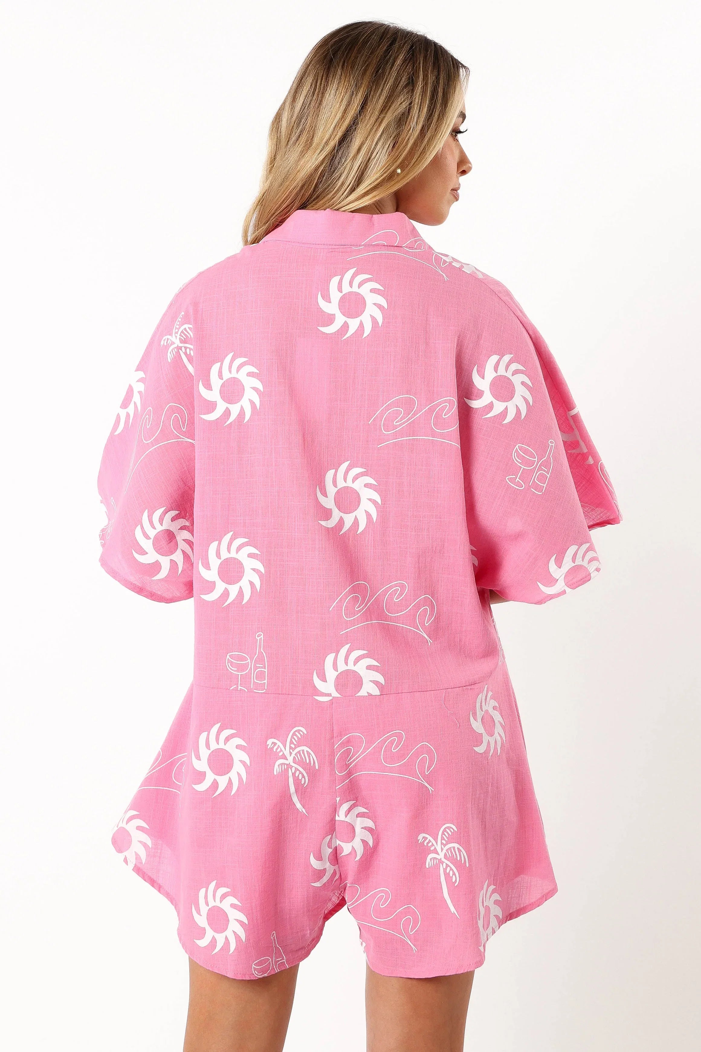Sebastian Romper Pink White