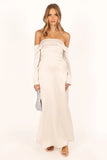Gigi Off Shoulder Maxi Dress Cream
