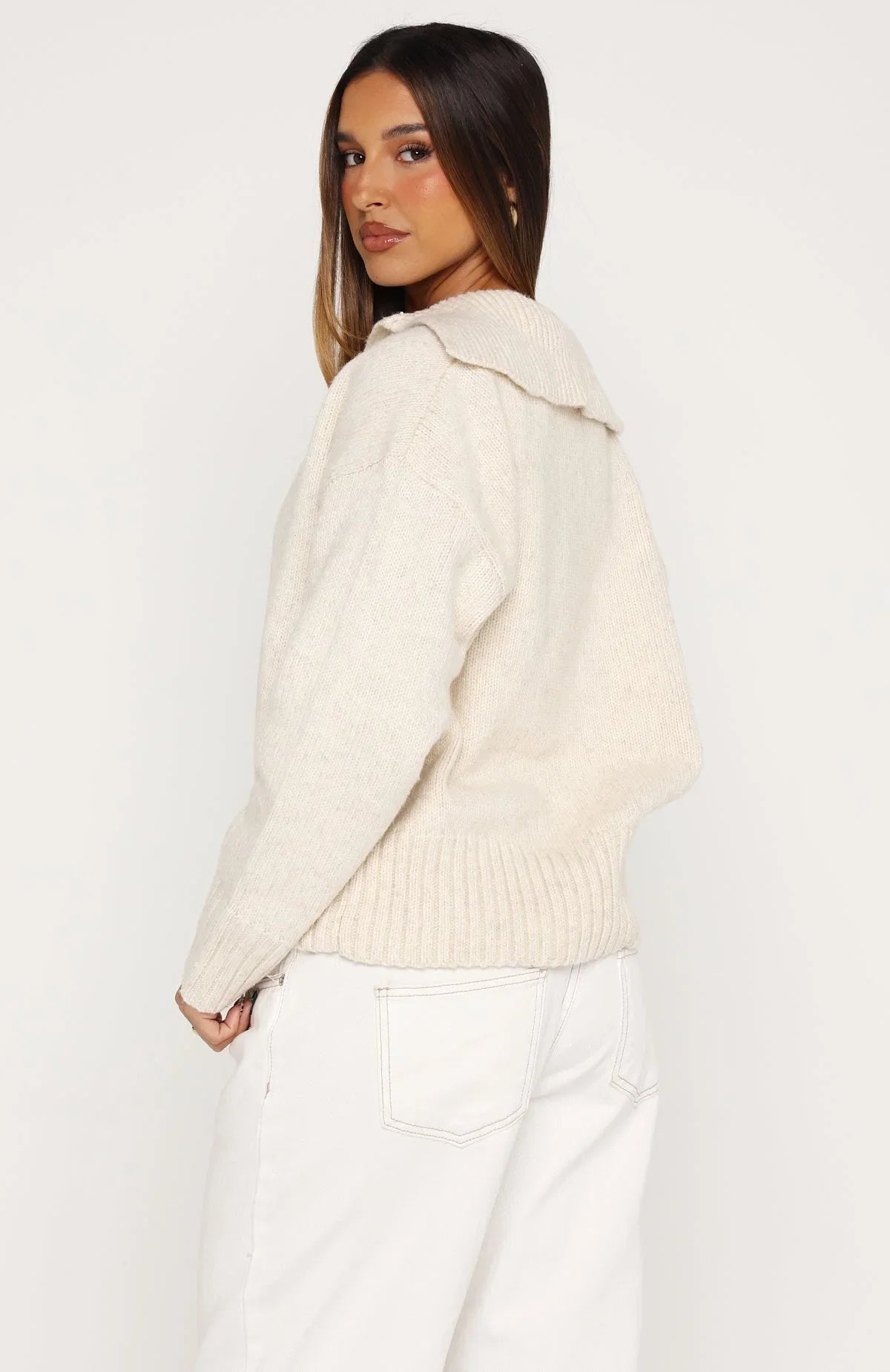 Chrissy Knit Sweater Oat Marle