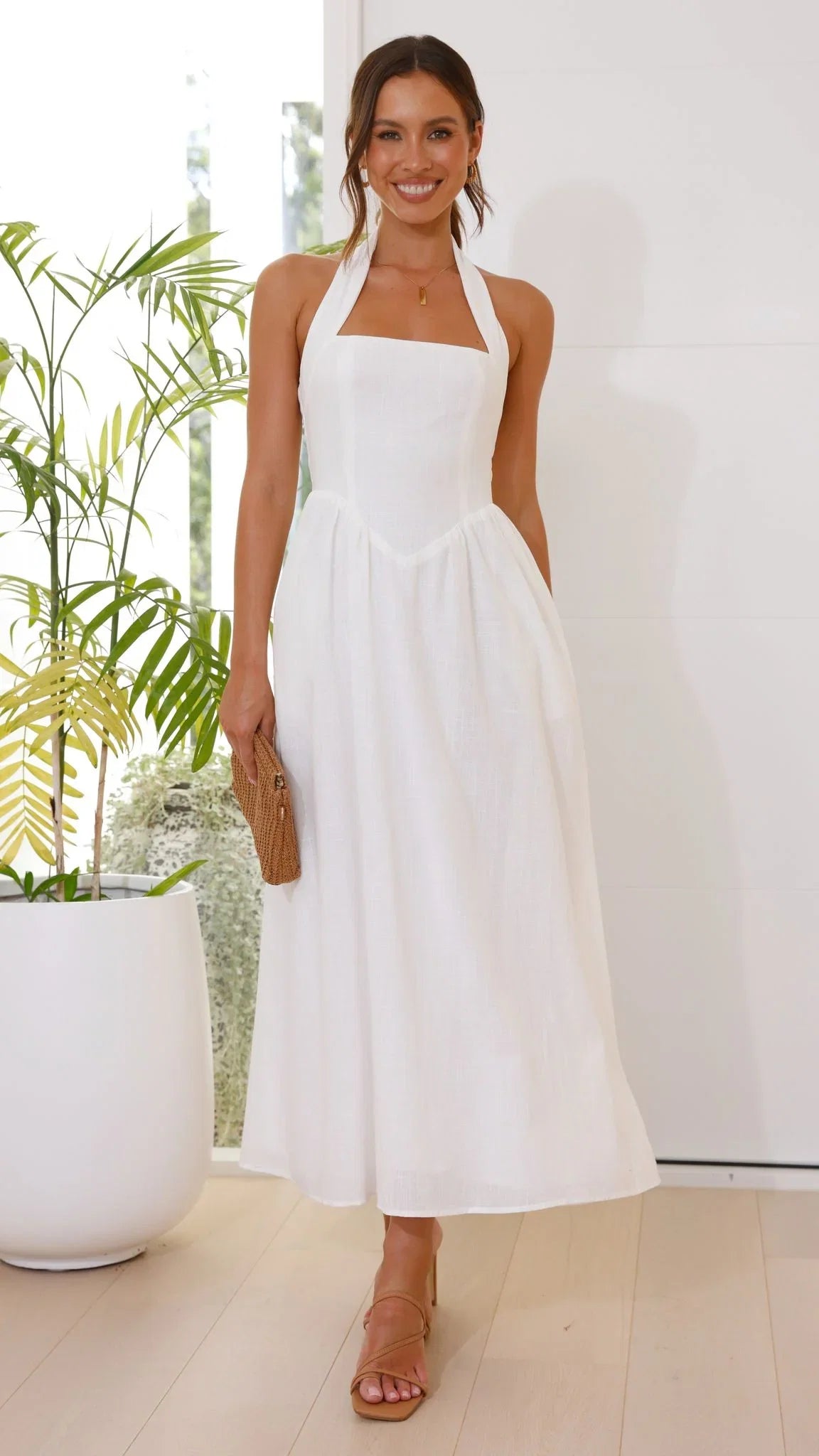 Caden Maxi Dress White