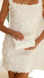 Wifey Satin Clutch Gold