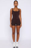 More To You Active Tank Dark Chocolate