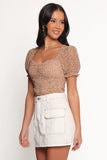 Noel Top Beige Multi