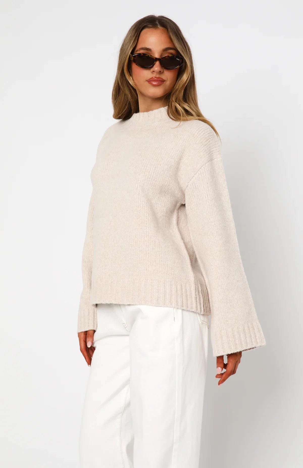 Winters Chill Knit Sweater Oat