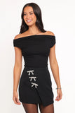 Darina Off Shoulder Top Black