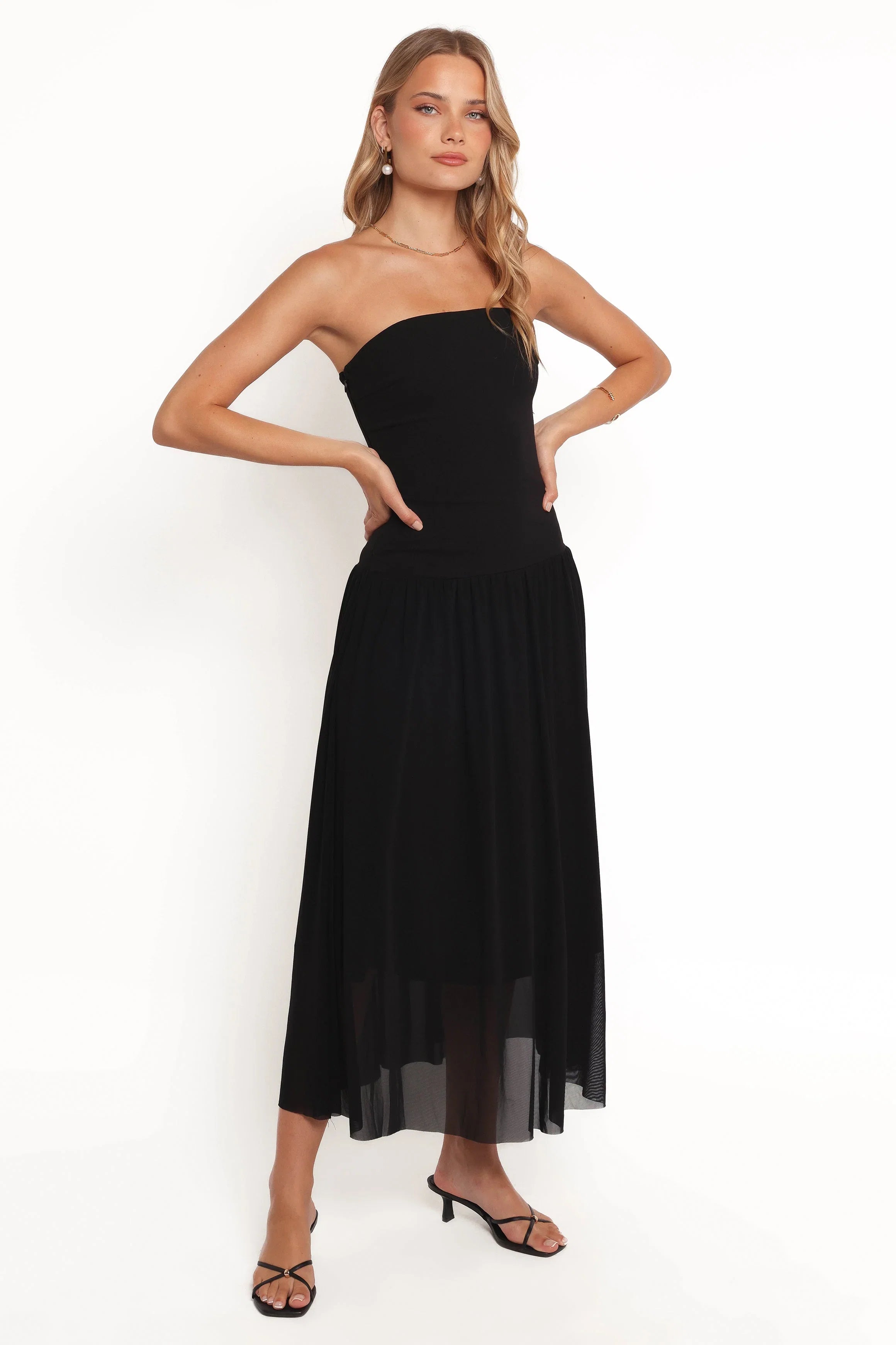 Caitie Midi Dress Black