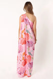 Tillie One Shoulder Maxi Dress Pink Floral