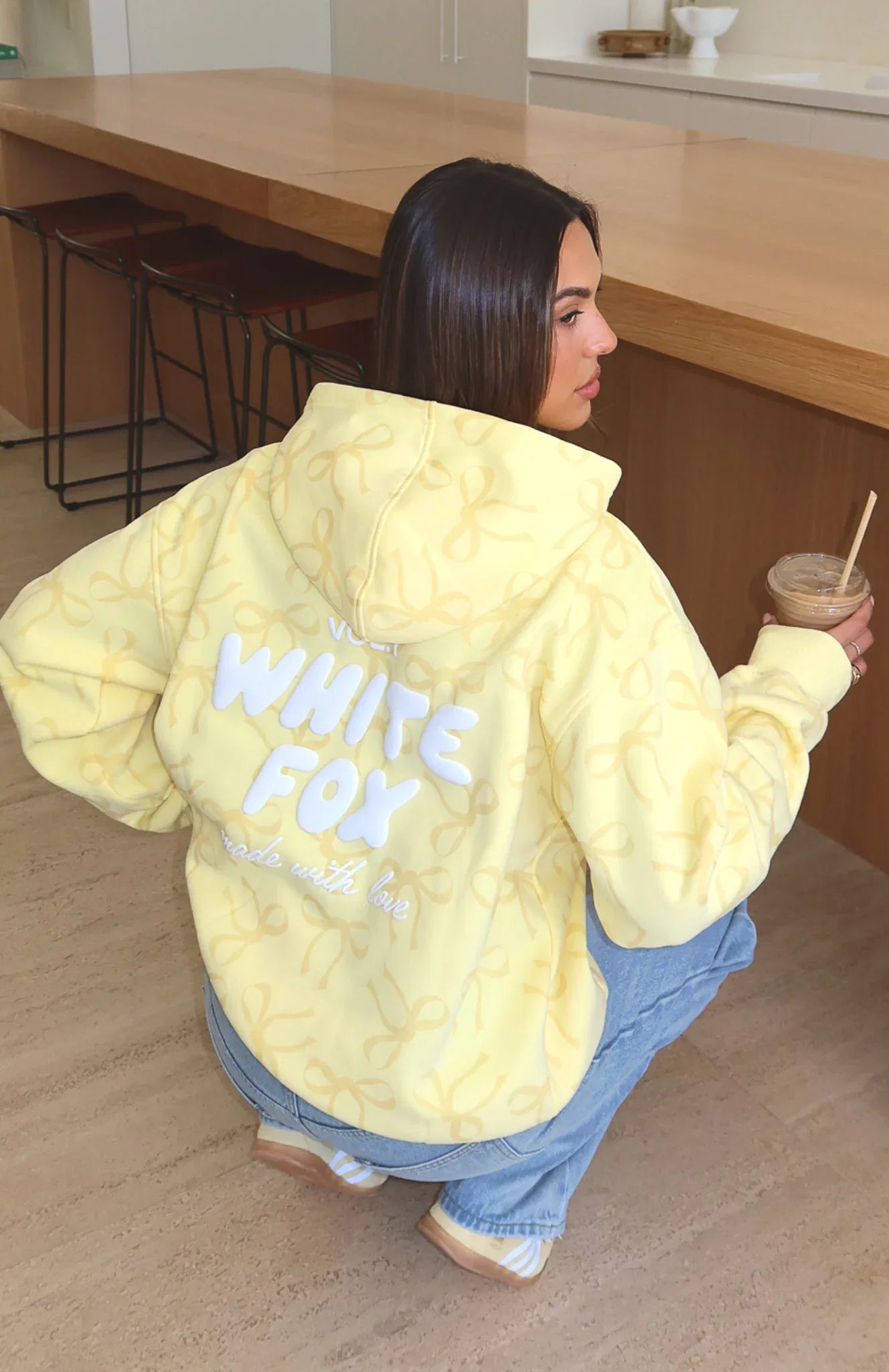 Vol 1 Oversized Printed Hoodie Lemon Bow