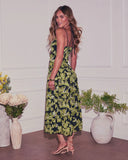 Sasha Floral Halter Midi Dress
