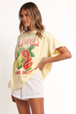 Guavas Graphic Tee Pale Yellow