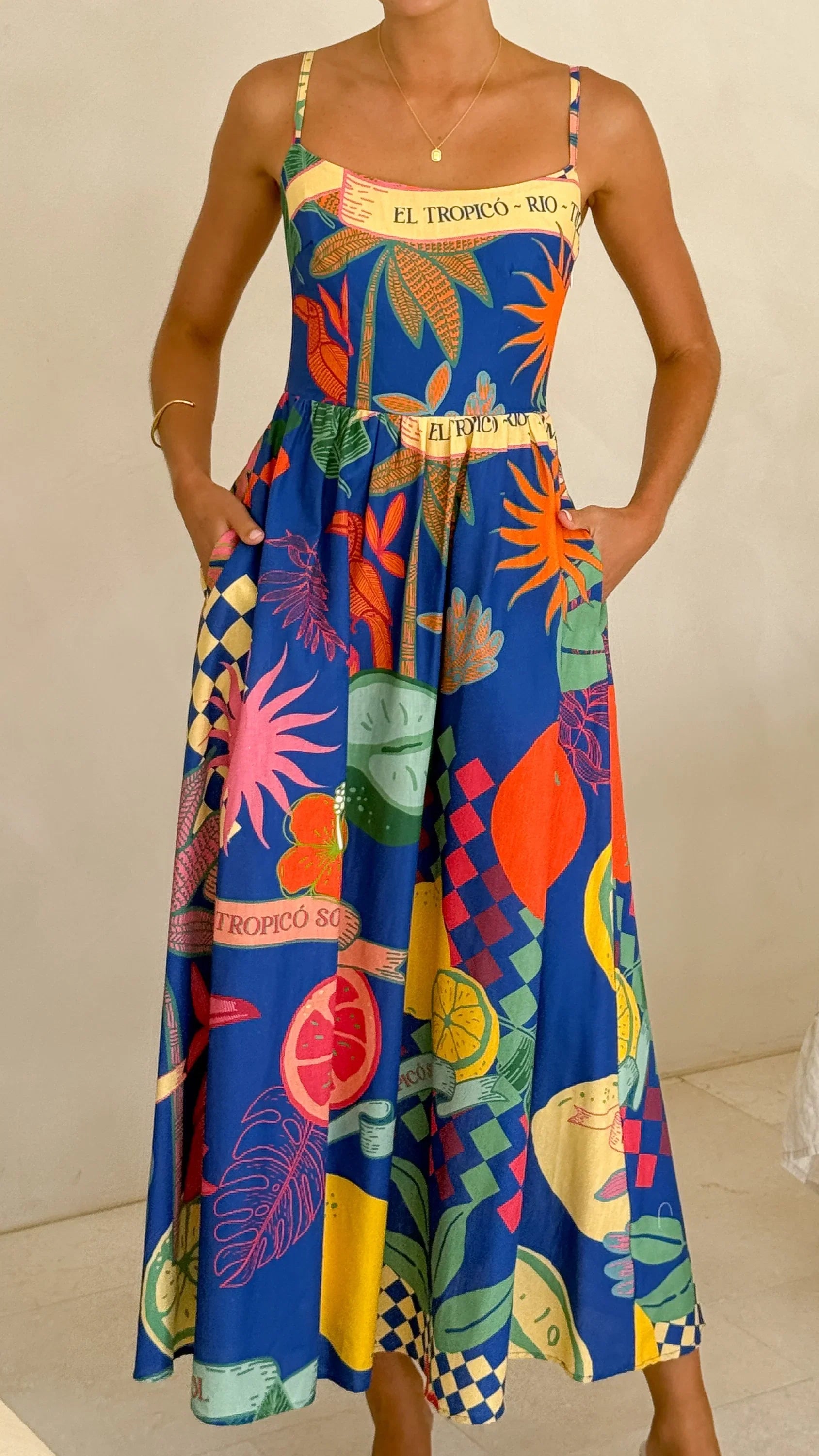 Martina Maxi Dress Rio Print