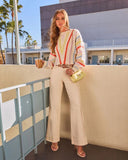 Modern Dawn Contrast Stripe Sweater