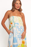 Kaelani Strapless Maxi Dress Multi Print