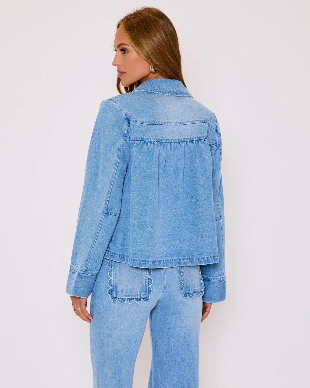 Sharleen Denim Button Down Top