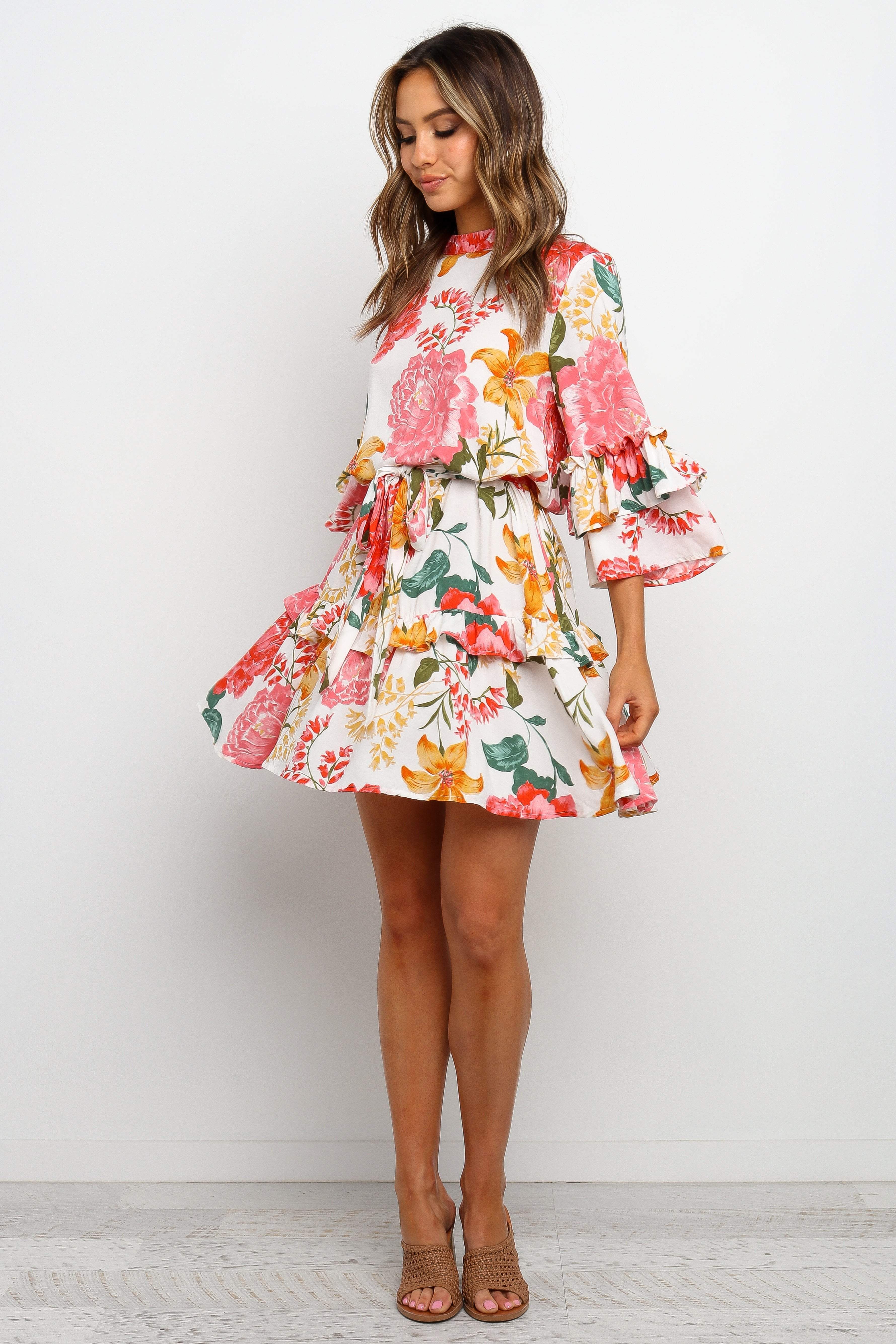 Peta Dress White
