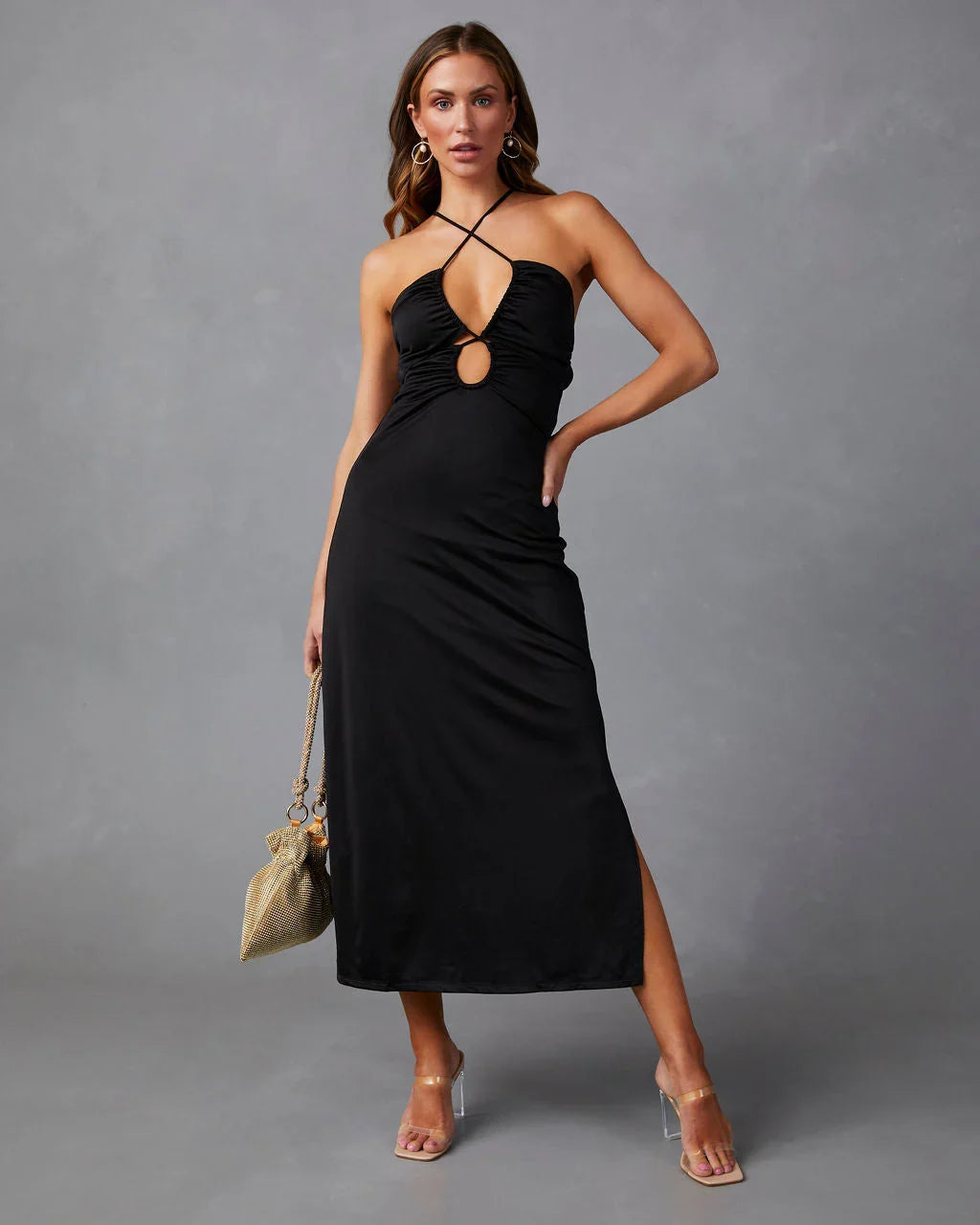 Sweet Amore Cutout Midi Dress