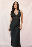 Brennan Maxi Slip Dress Black