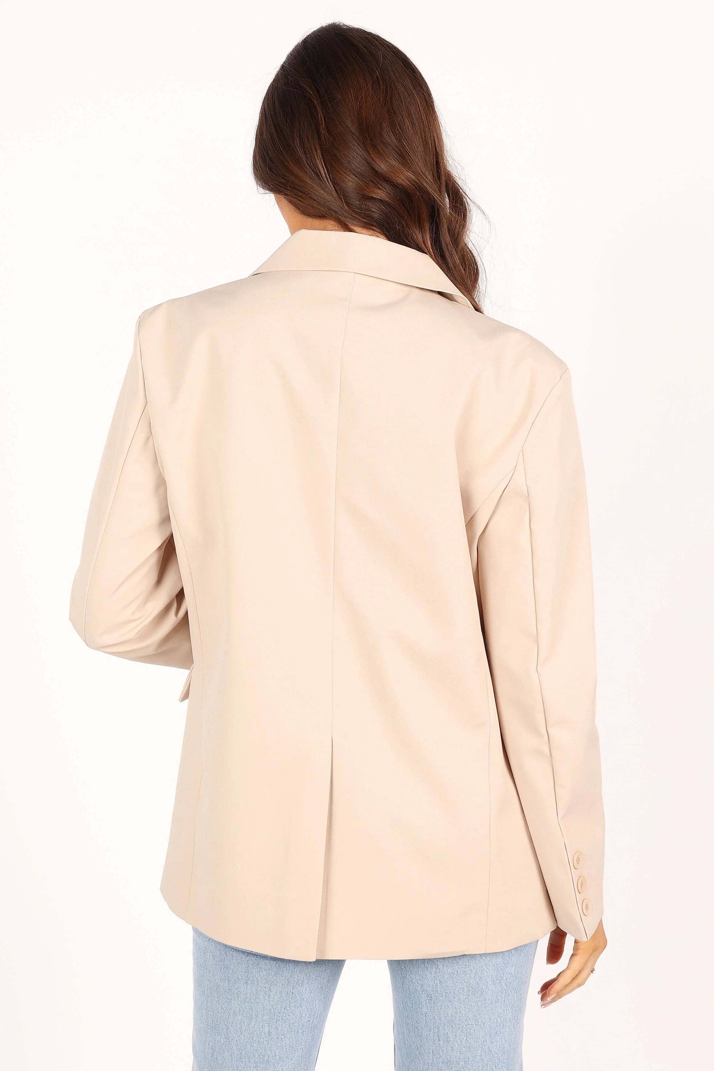 Myla Single Button Blazer Cream