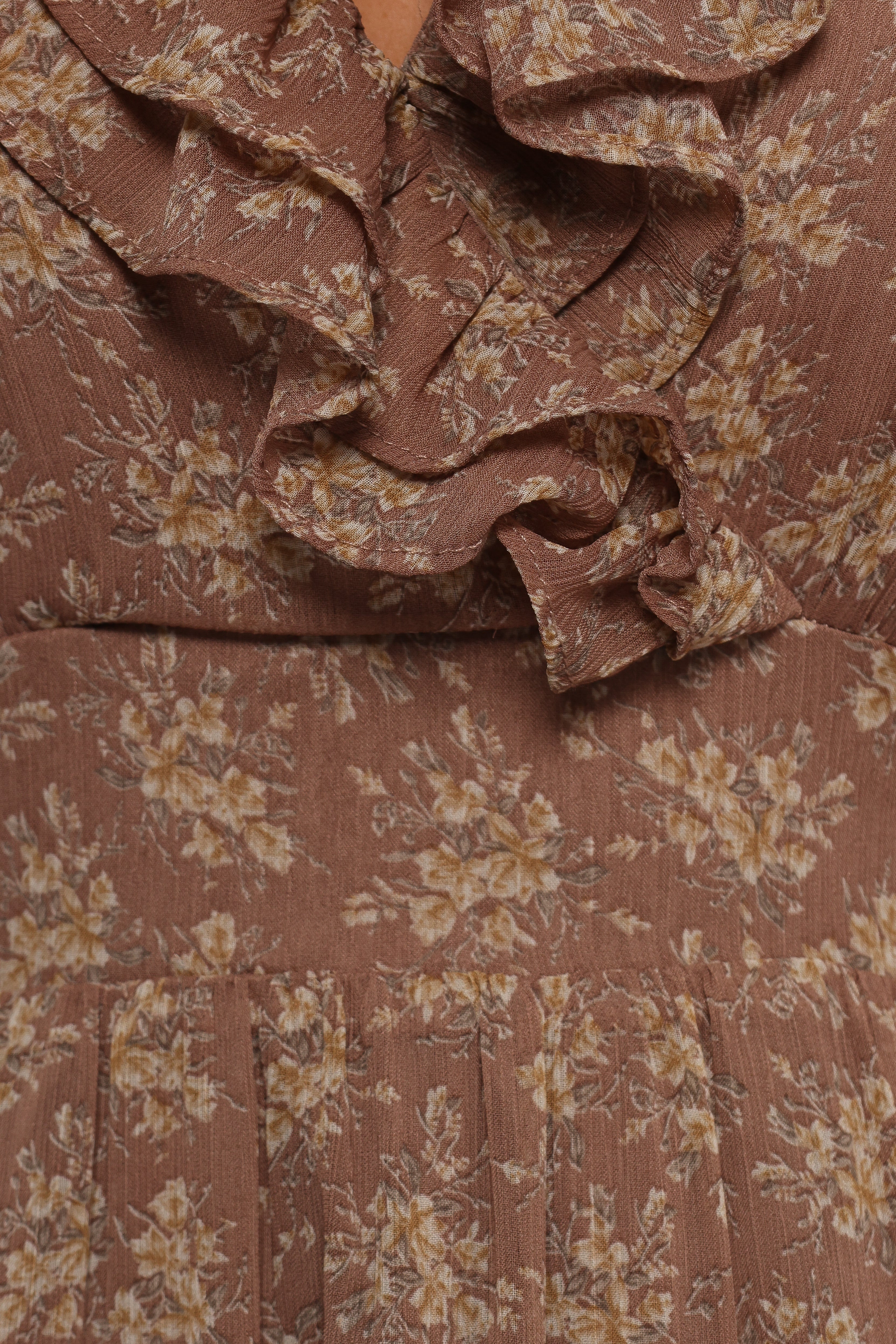 Dayla Maxi Dress Brown Light Beige
