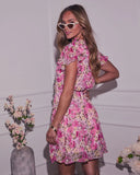 Molly Ruffle Floral Mini Dress