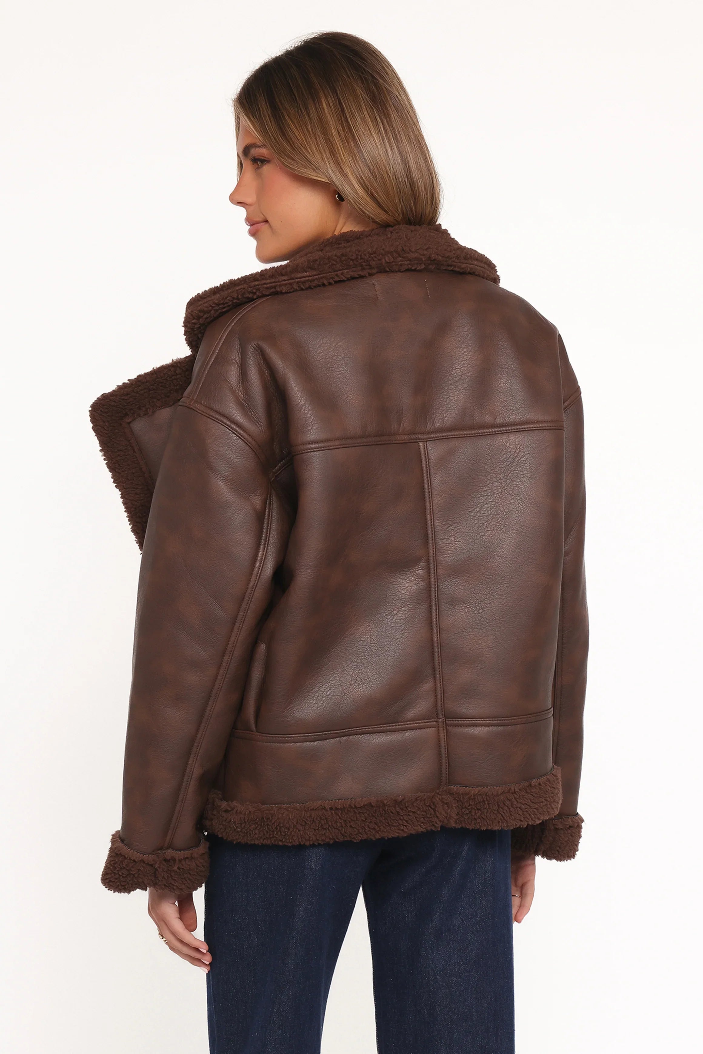 Sherpa Car Coat Chocolate