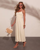Lelanie Linen Blend Maxi Dress