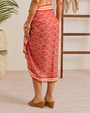Effortless Drift Abstract Wrap Tie Sarong