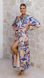 Carmal Long Sleeve Maxi Dress Donatella Rosa