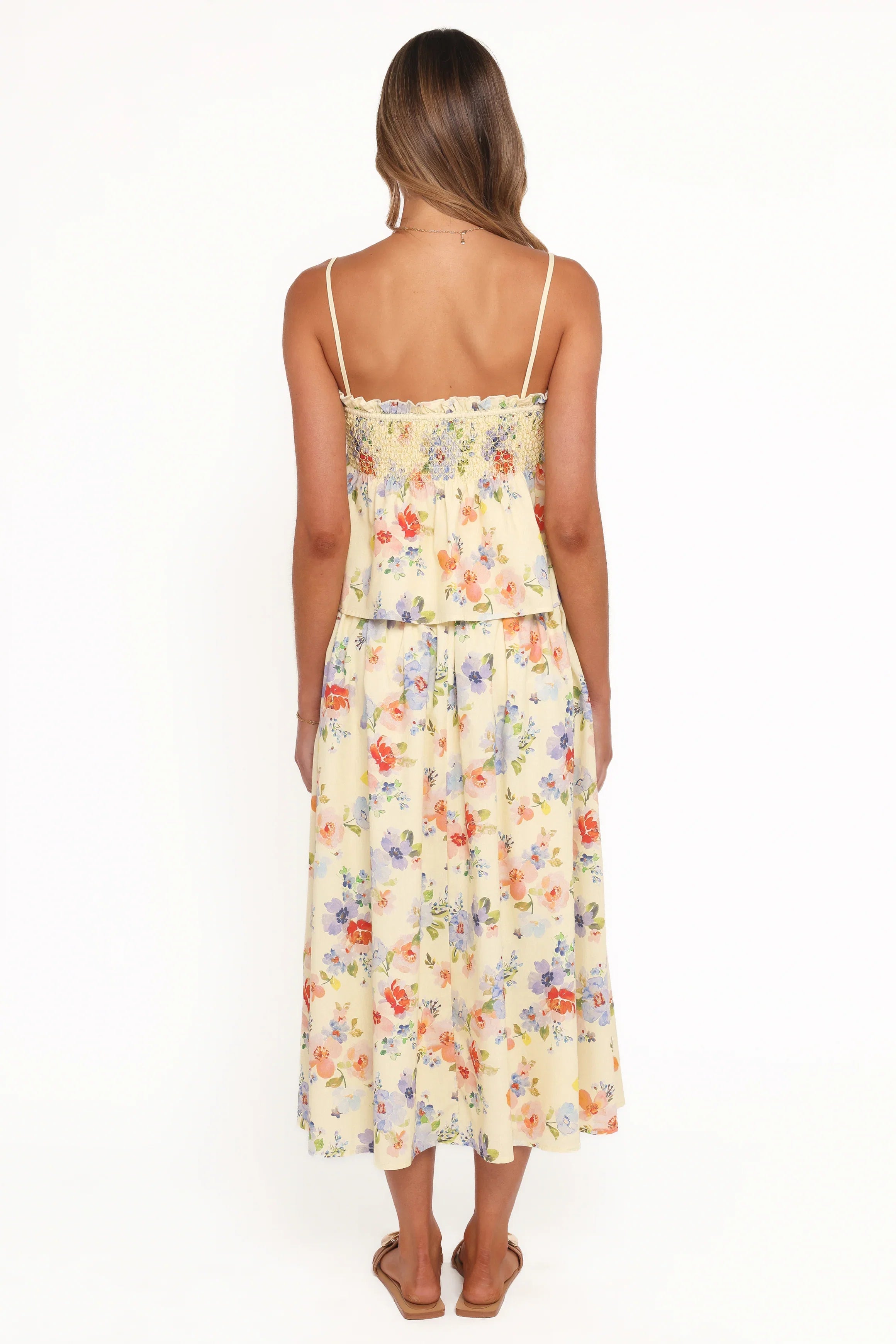 Saskia Maxi Skirt Lemon Floral