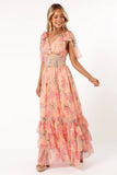 Fionna Maxi Dress Peach Floral