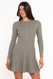 Darlina Long Sleeve Mini Dress Olive
