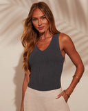 Shiloh V Neck Sweater Tank Top