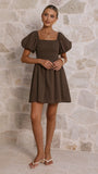 Marissa Mini Dress Brown