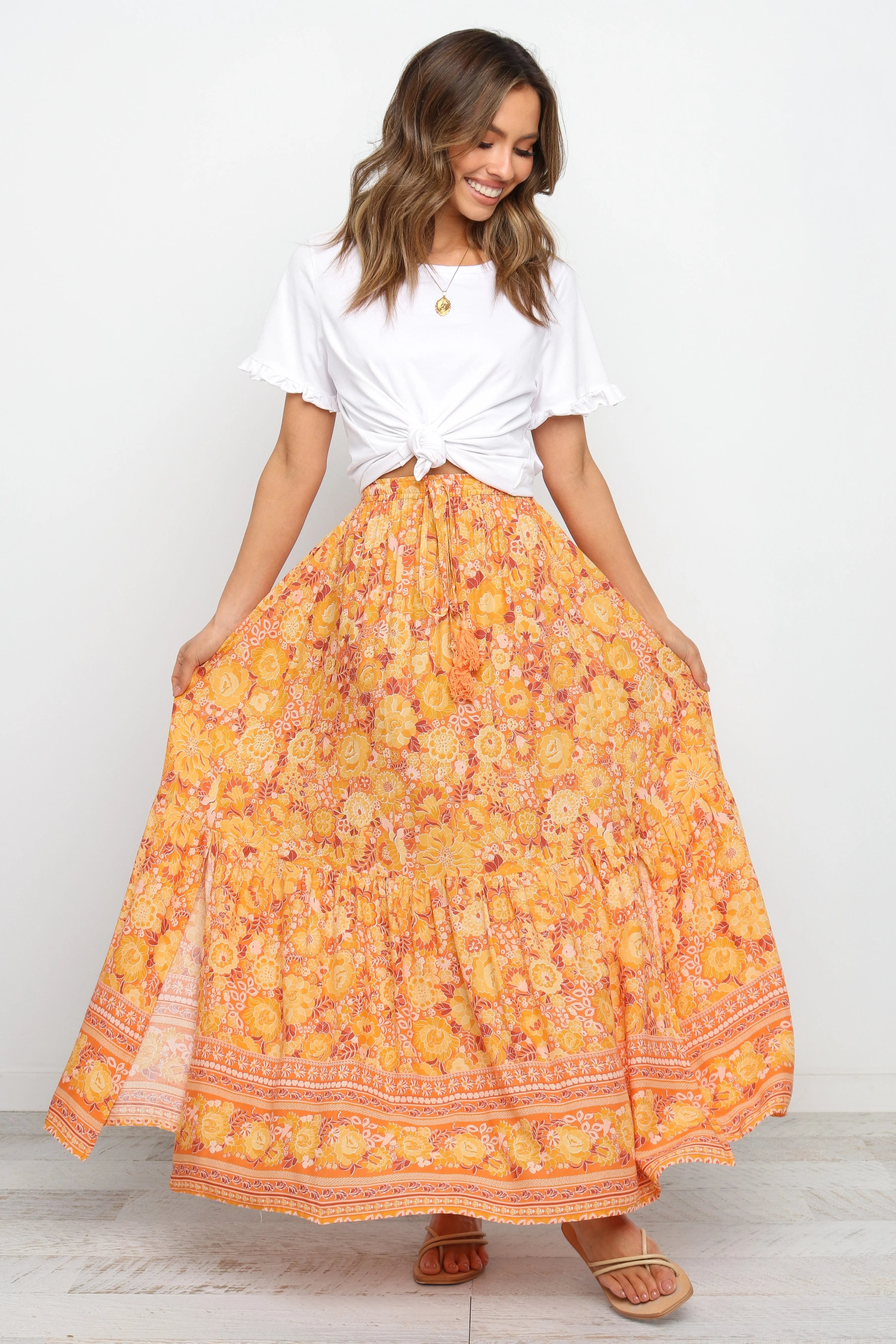 Nyasa Skirt Orange