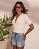 Shore Light Knit Short Sleeve Sweater